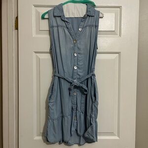 Bella Dahl sleeveless tie waist dress